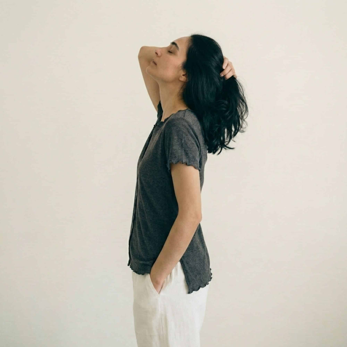 טי סירה ריב אפור image 1