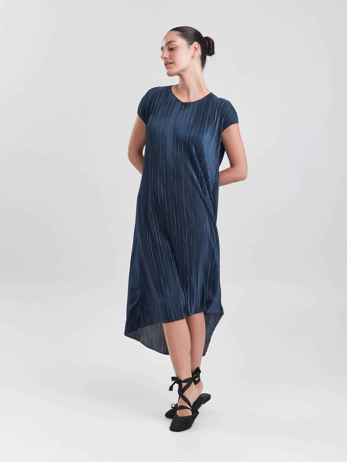 שמלת פליסה כחול אוקיינוס image 0