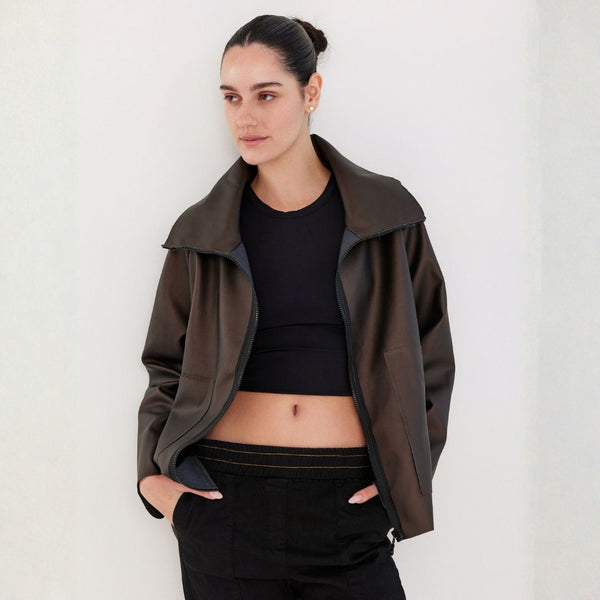 ז'קט חום שוקולד