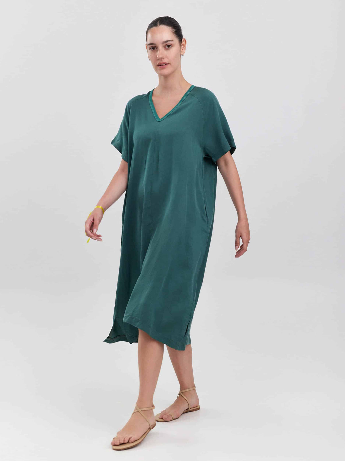 שמלת פלואו-ירוק בקבוק image 0