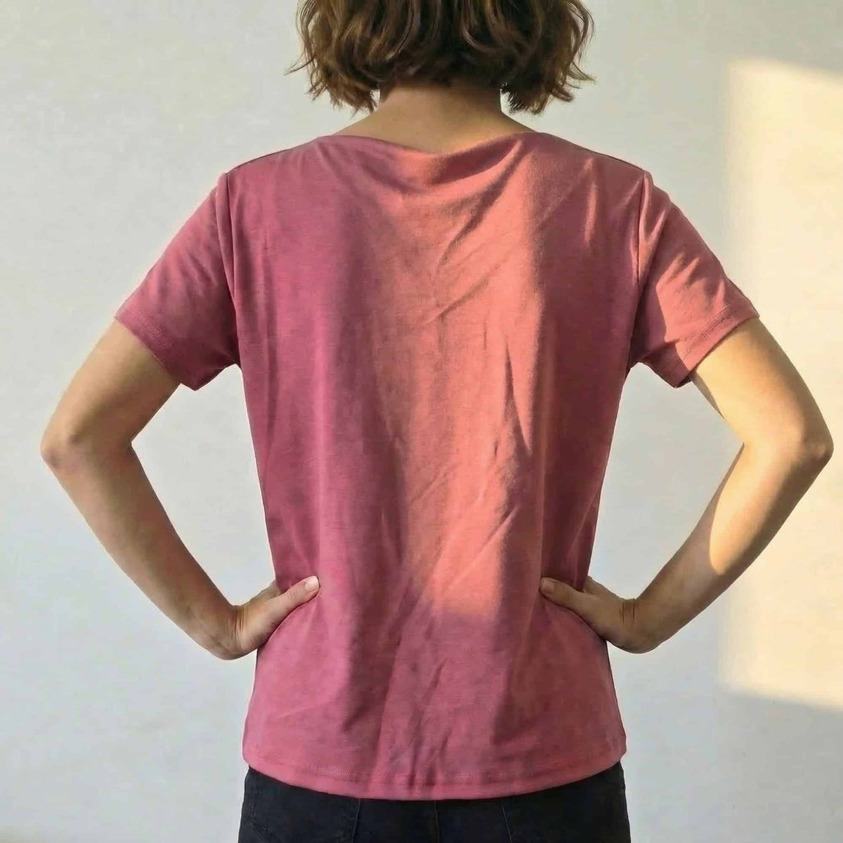 טי דרפה ורוד רוז image 2