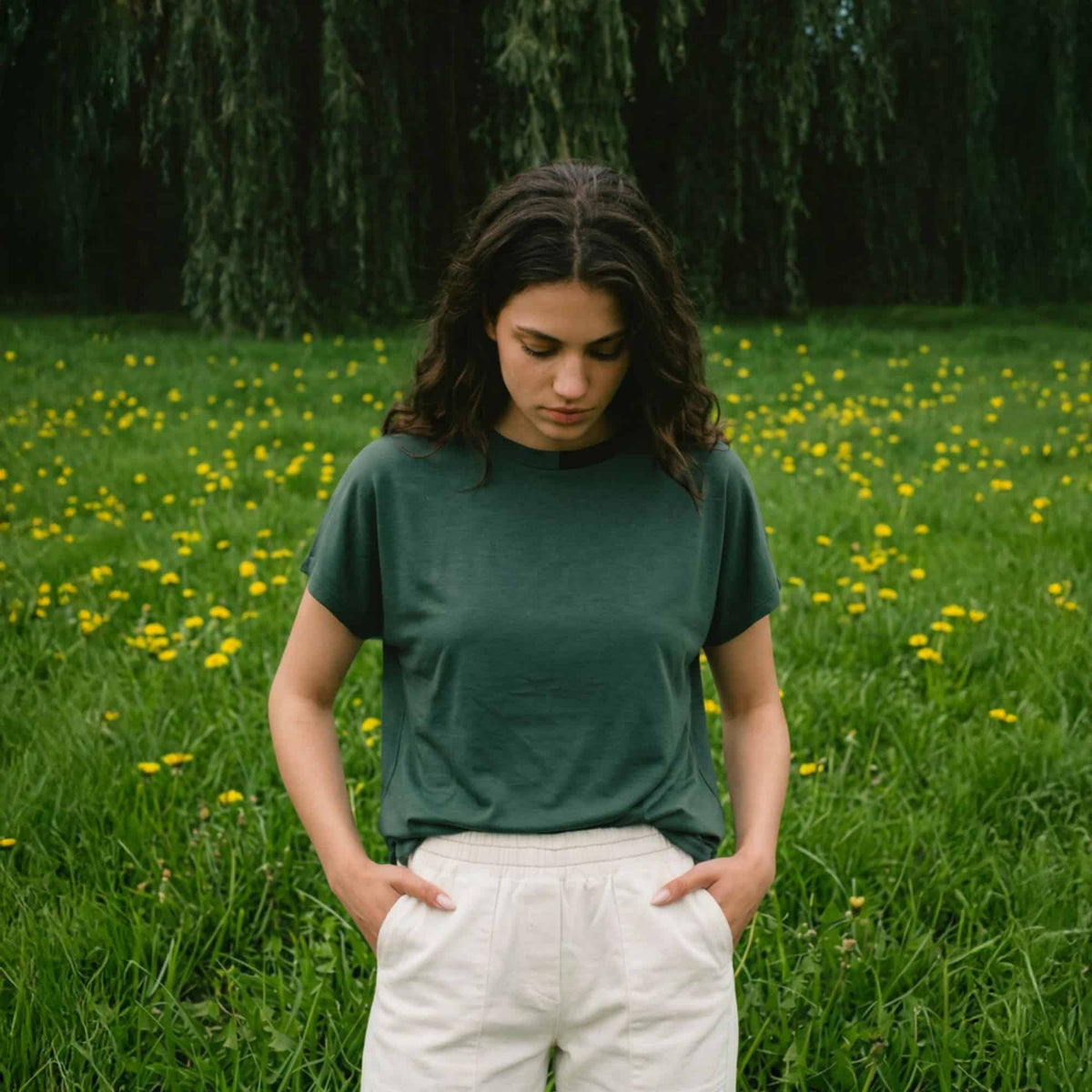 טי מודל ירוק בקבוק image 1