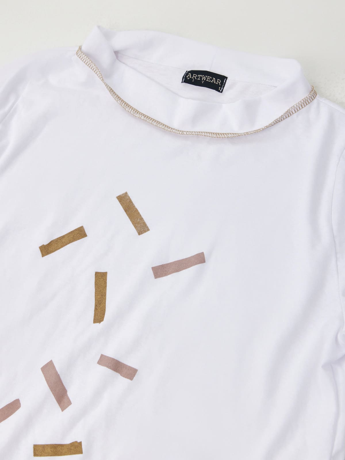 קונפטי-חולצת כותנה לבנה image 4