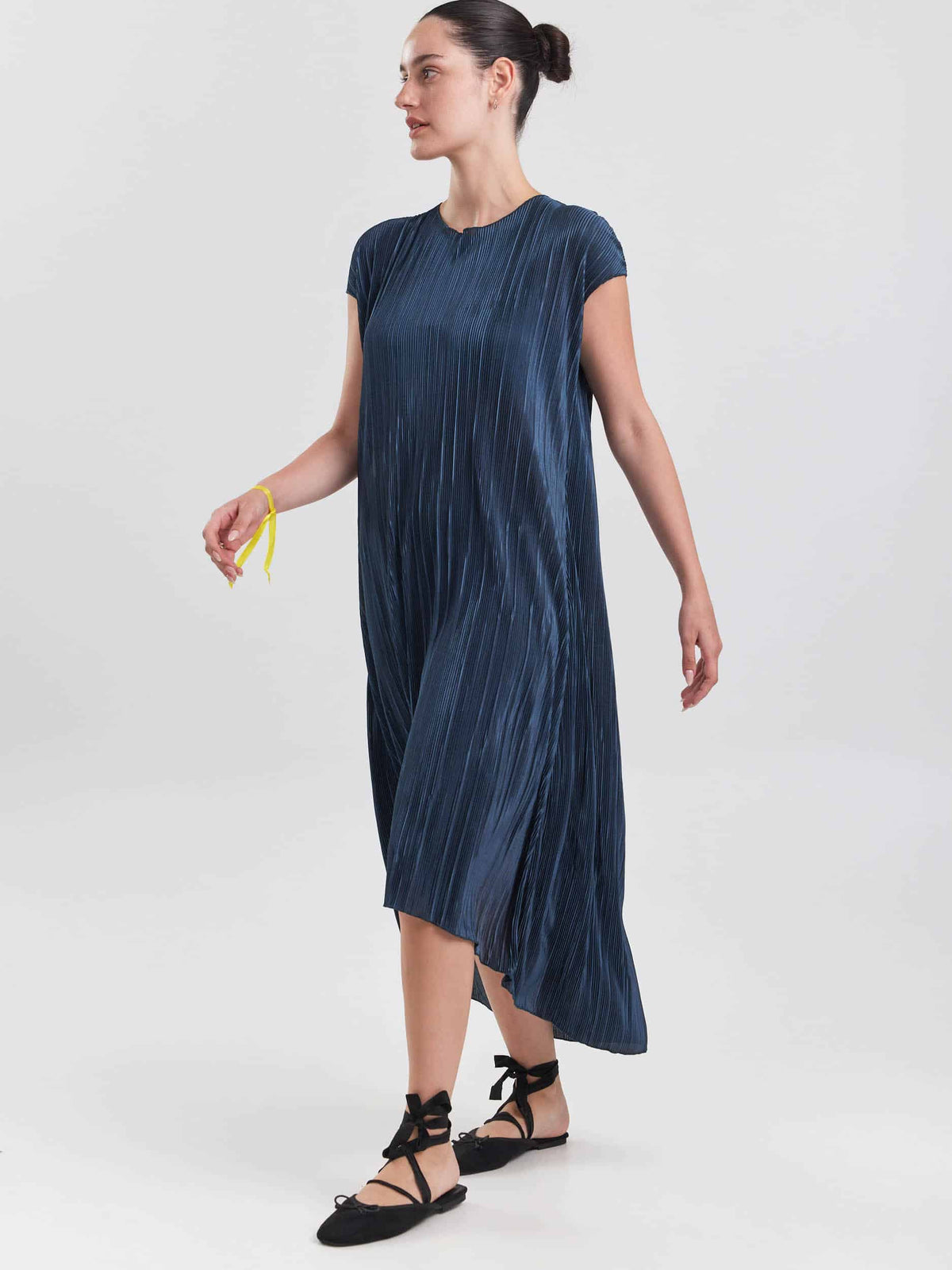 שמלת פליסה כחול אוקיינוס image 1