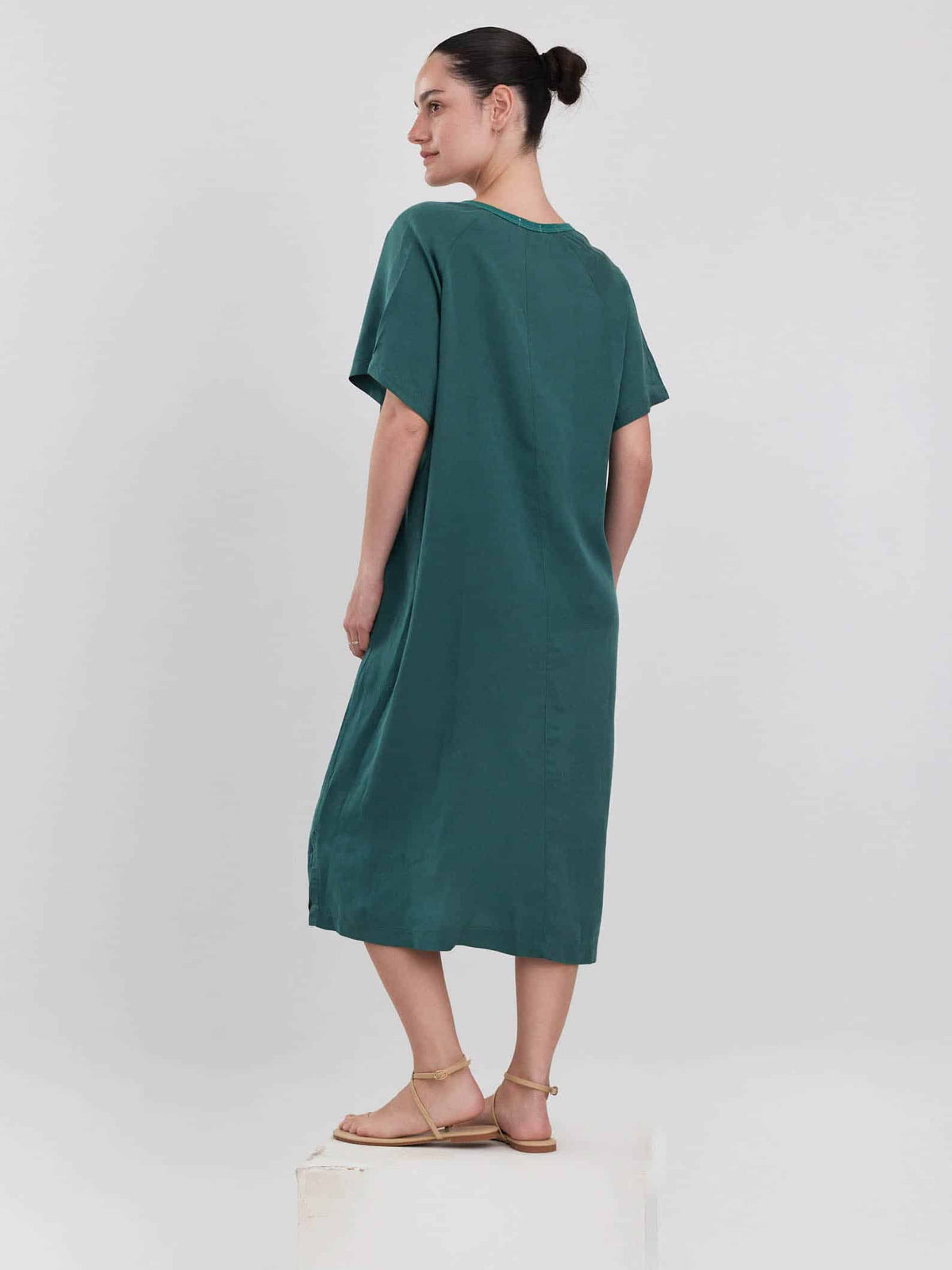 שמלת פלואו-ירוק בקבוק image 2