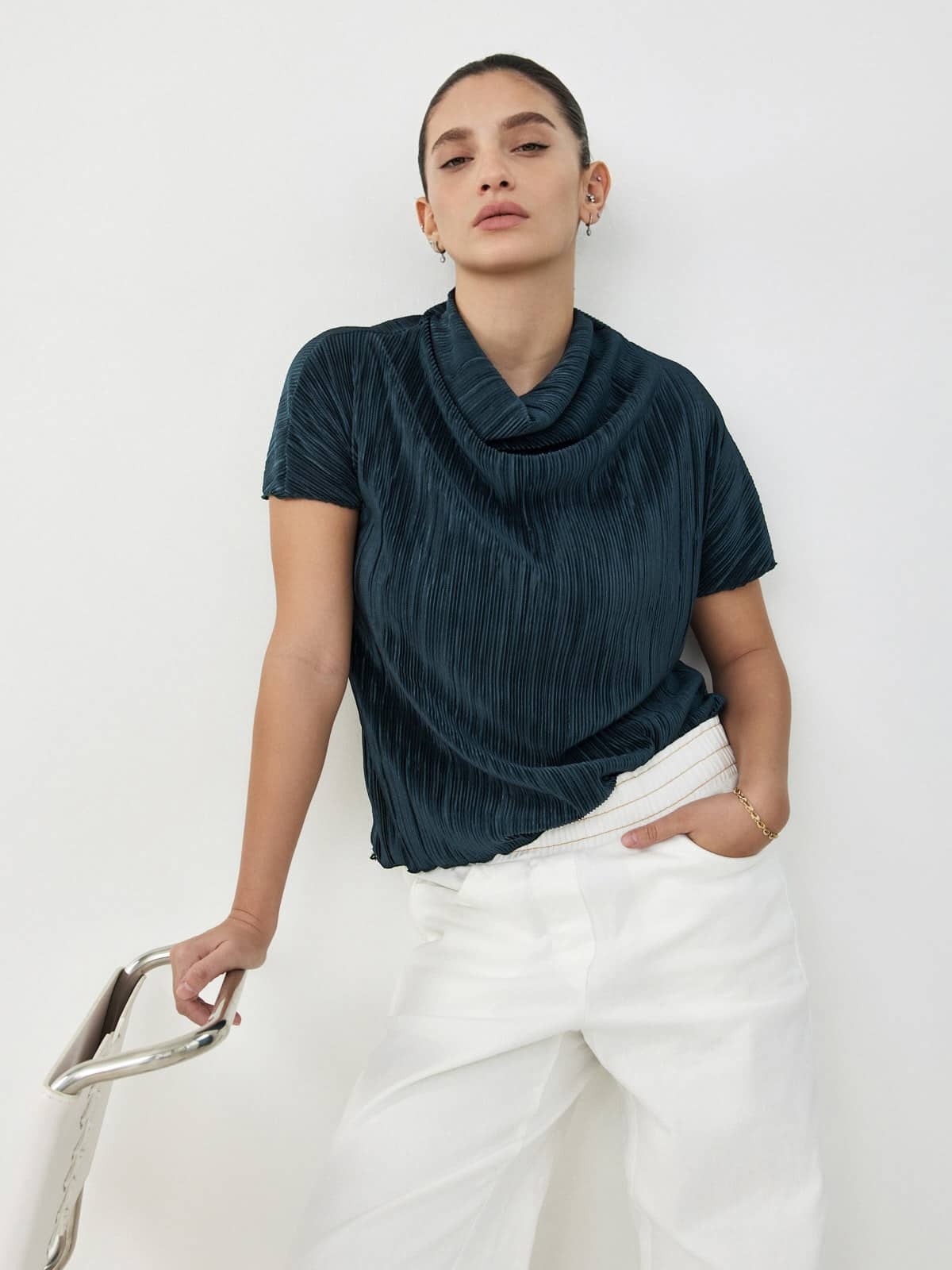 טי פליסה מנטה כהה image 3