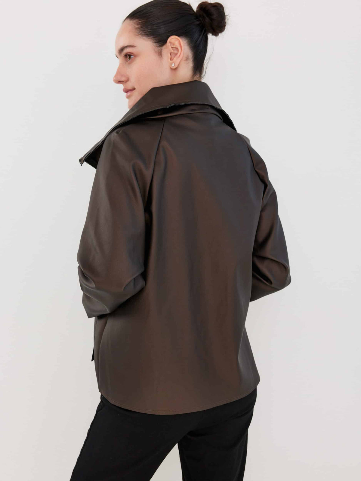 ז'קט חום שוקולד image 4