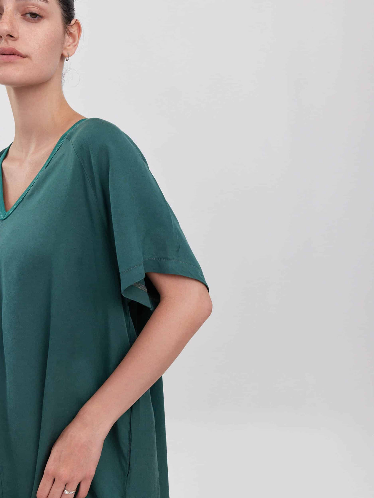 שמלת פלואו-ירוק בקבוק image 3