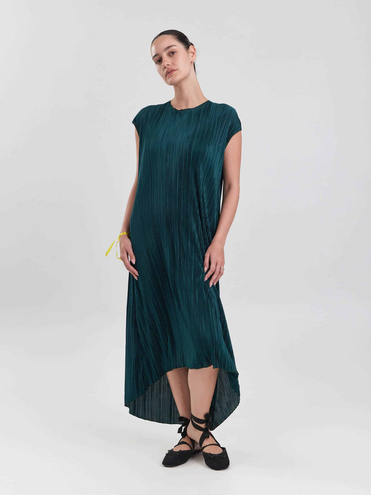 שמלת פליסה ירוק אמרלד image 0