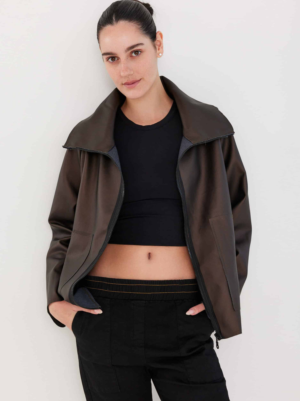 ז'קט חום שוקולד image 0