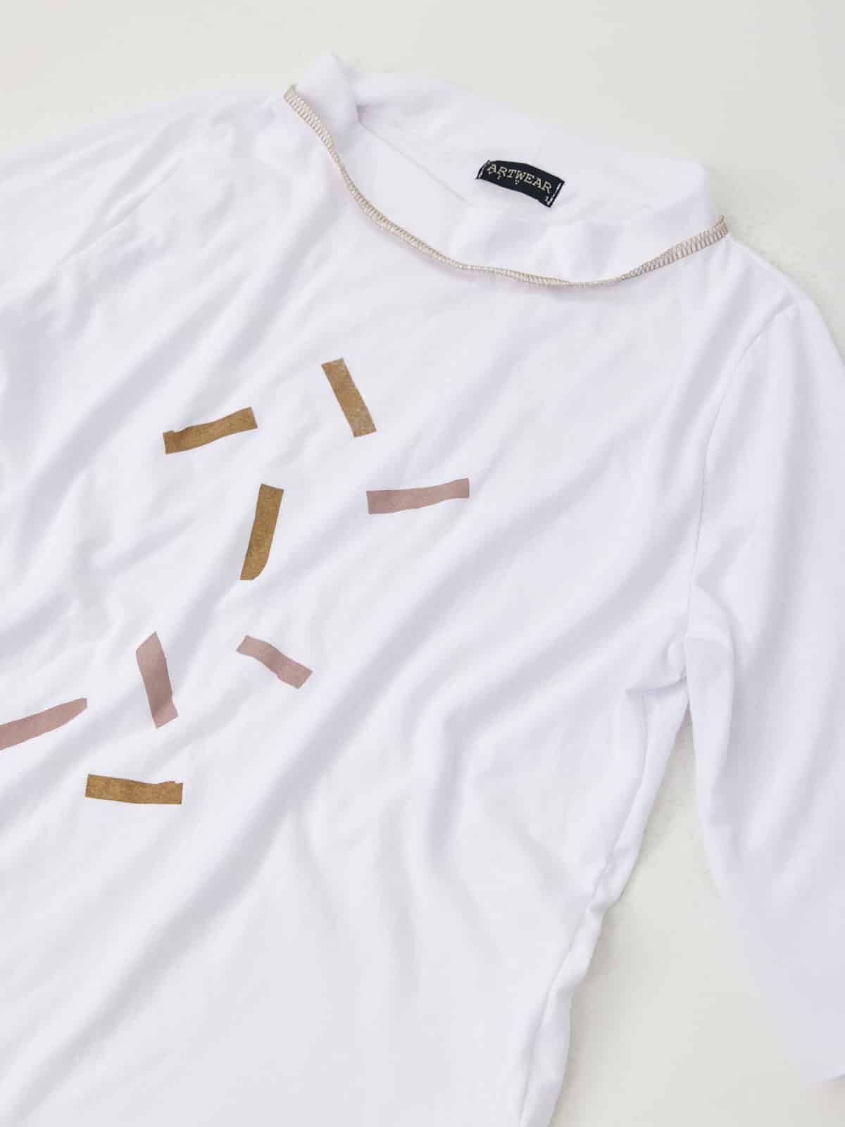 קונפטי-חולצת כותנה לבנה image 2