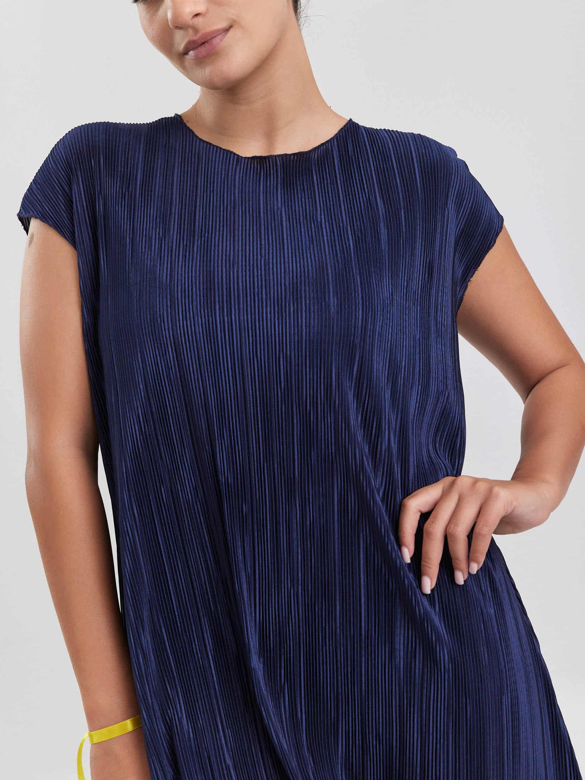 שמלת פליסה נייבי image 5