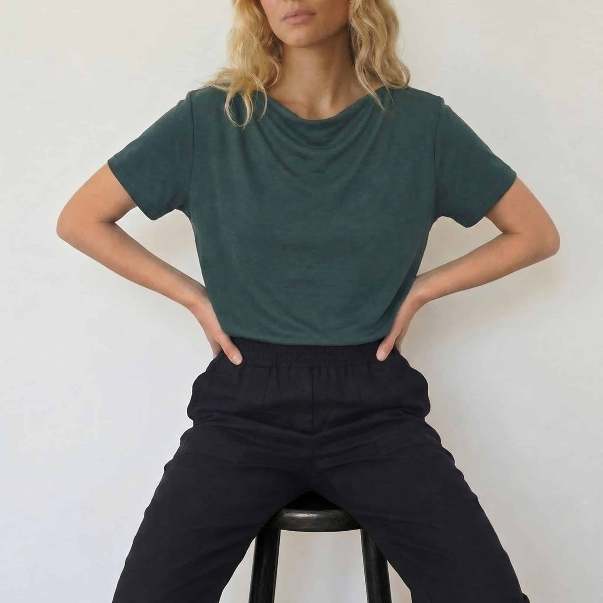 טי דרפה ירוק בקבוק image 2