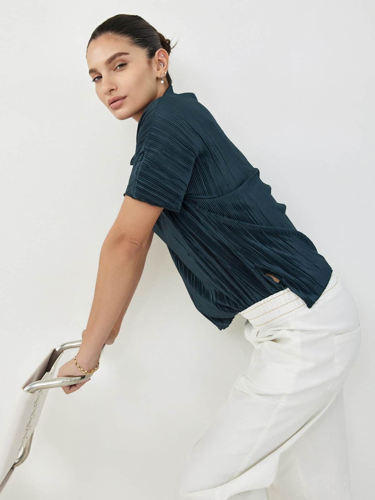 טי פליסה מנטה כהה image 1