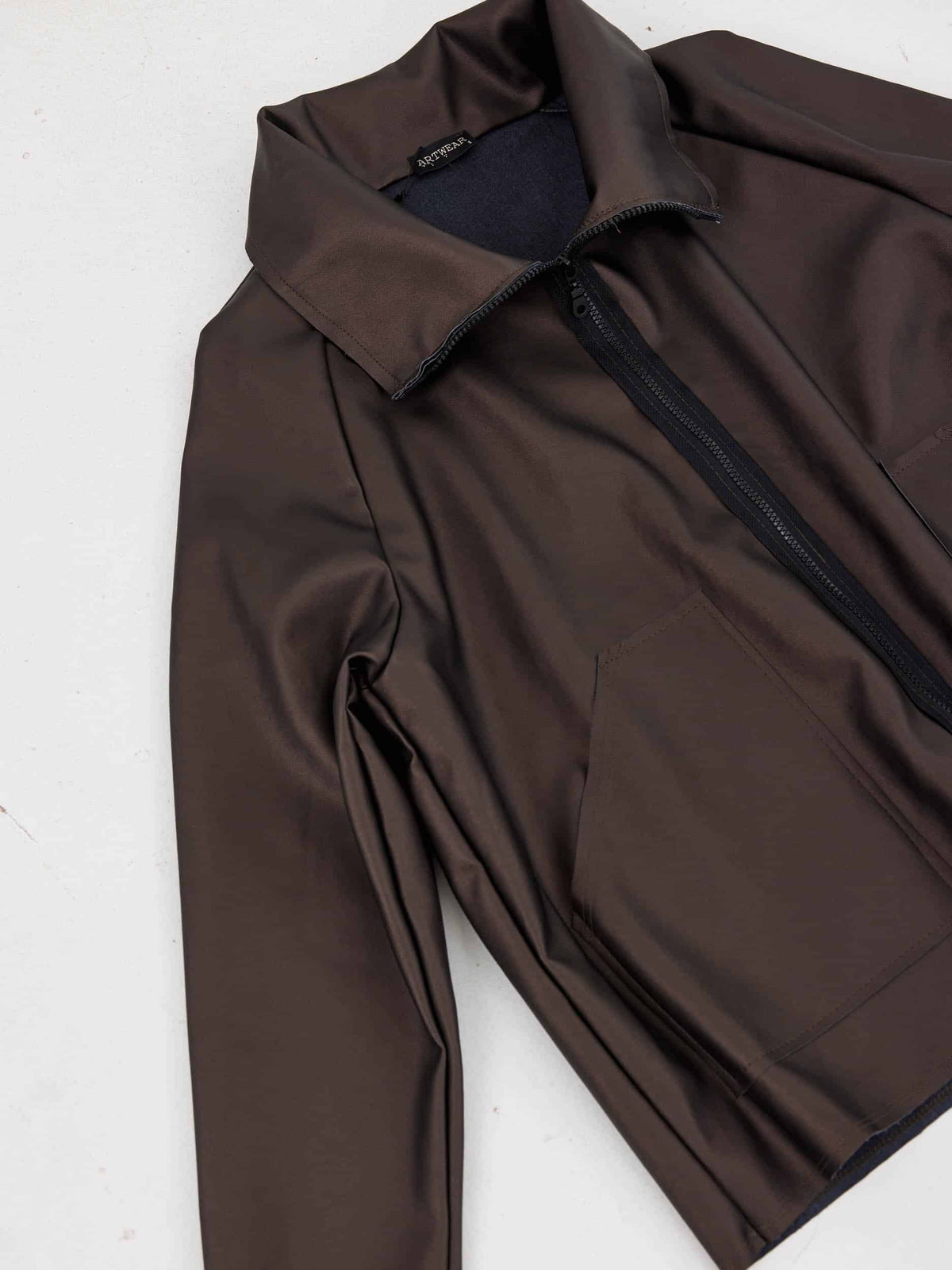 ז'קט חום שוקולד image 3