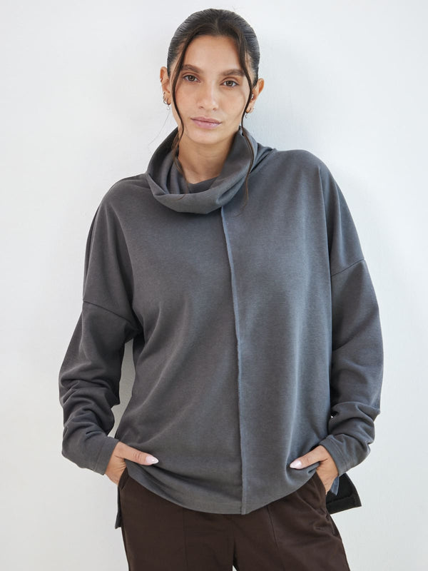 חולצת גולף ווש אפורה image 0