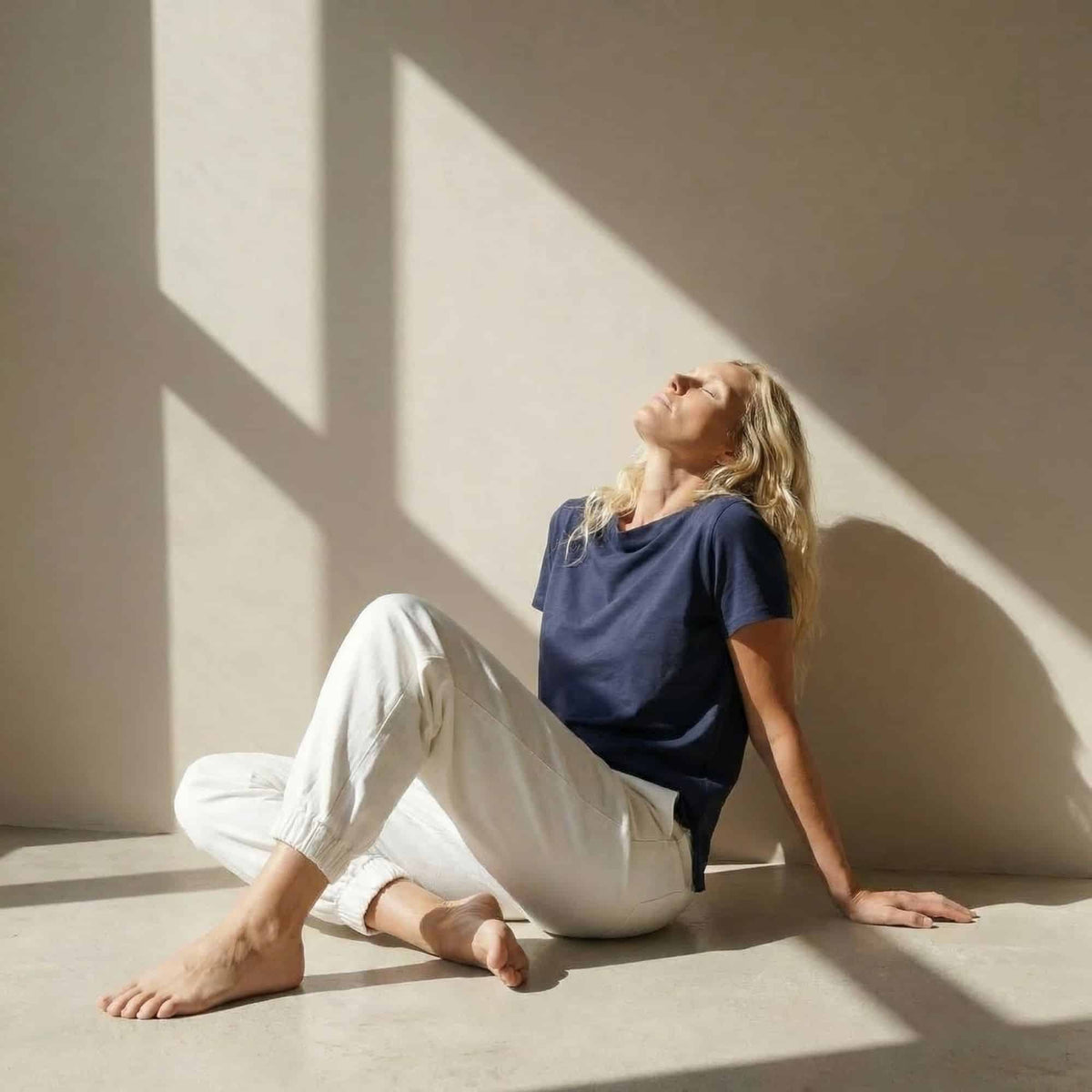 טי דרפה כחול ים image 0