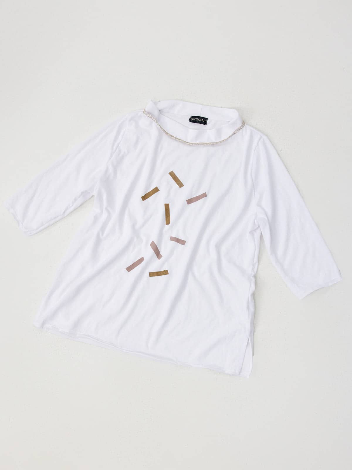 קונפטי-חולצת כותנה לבנה image 1