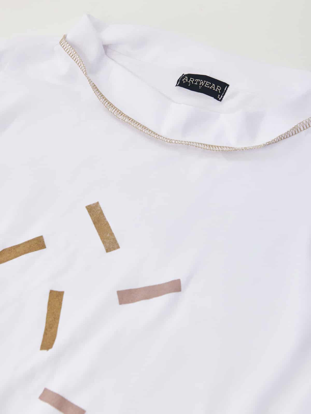 קונפטי-חולצת כותנה לבנה image 5