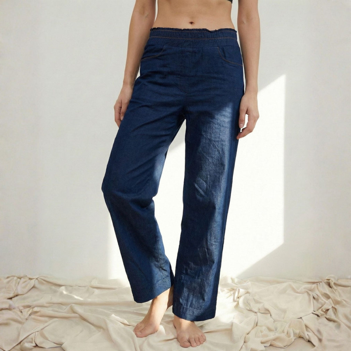 wide-דנים ווש כחול